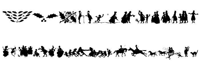Rackham Holiday Ornament Font LOWERCASE