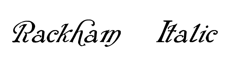 Rackham Italic Font