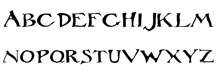 Rackham Regular Font LOWERCASE