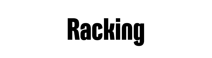 Racking  Frei Schriftart Herunterladen