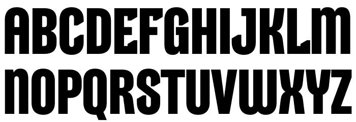 Racking Font UPPERCASE