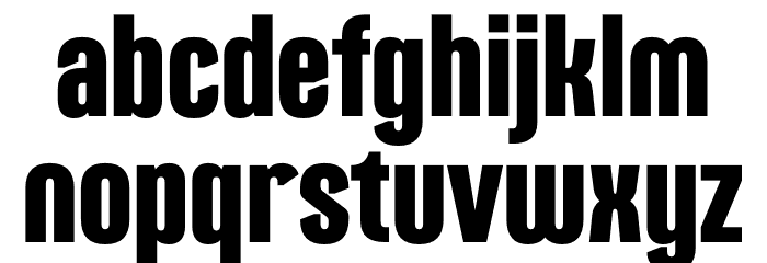 Racking Font LOWERCASE
