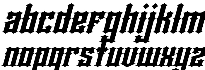 Rackles Italic Font LOWERCASE