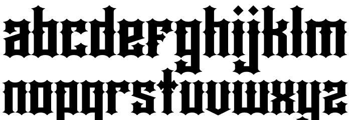 Rackles Font LOWERCASE