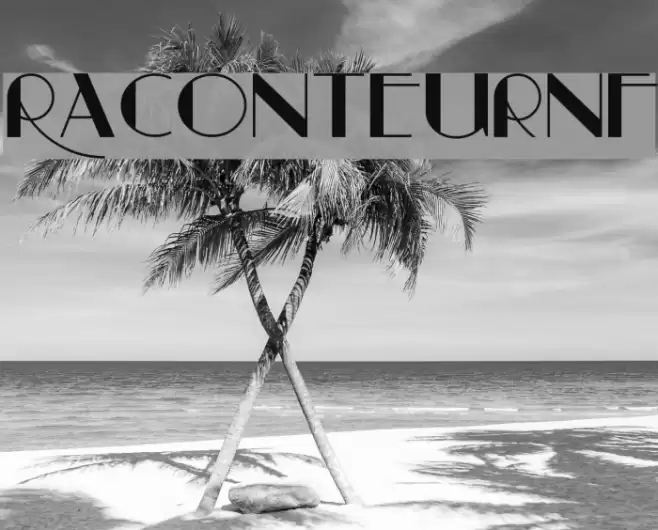 RaconteurNF Font examples