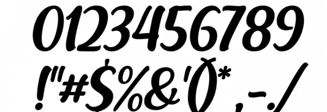 Racy Mango Italic Font OTHER CHARS