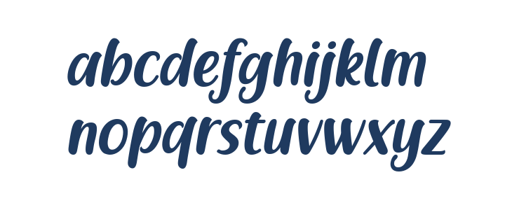 Racy Mango Italic Lowercase