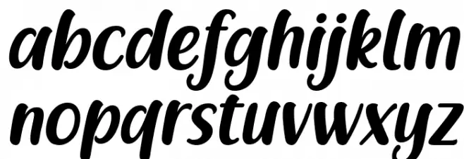 Racy Mango Italic Schriftart Kleinbuchstaben