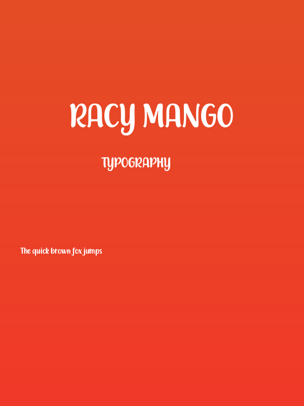 Racy Mango Poster
