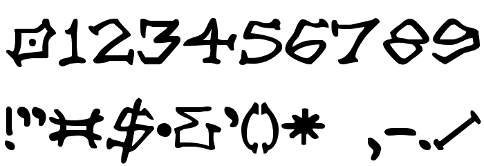 Rad Zad Font OTHER CHARS