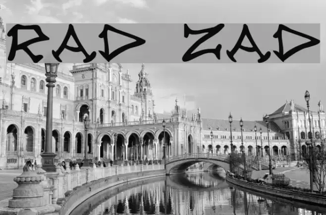 Rad Zad フォント examples