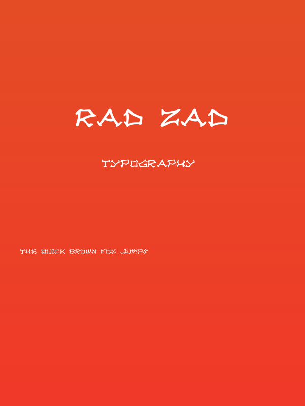 Rad Zad Poster