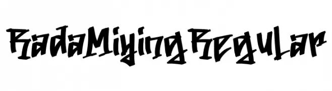 Rada Miying Regular Скачать бесплатные шрифты
