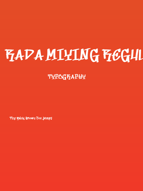 Rada Miying Regular Poster