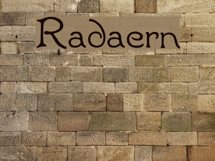 Radaern Font examples