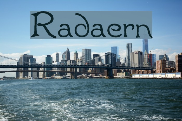 Radaern Font examples