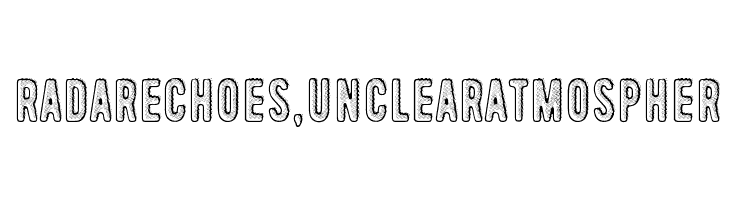 Radar Echoes, Unclear Atmospher  Fuentes Gratis Descargar