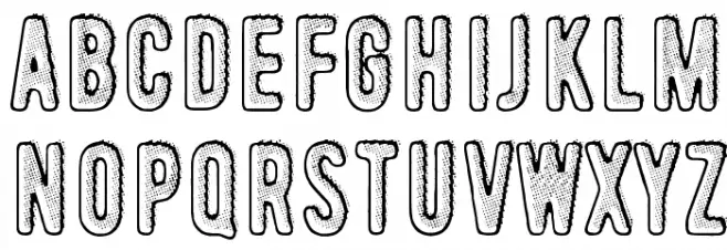 Radar Echoes, Unclear Atmospher Schriftart Groß
