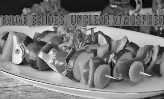 Radar Echoes, Unclear Atmospher Font examples