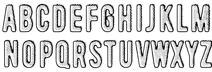 Radar Echoes, Unclear Atmospher Font LOWERCASE