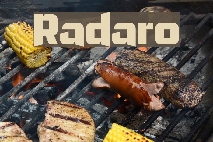 Radaro Font examples