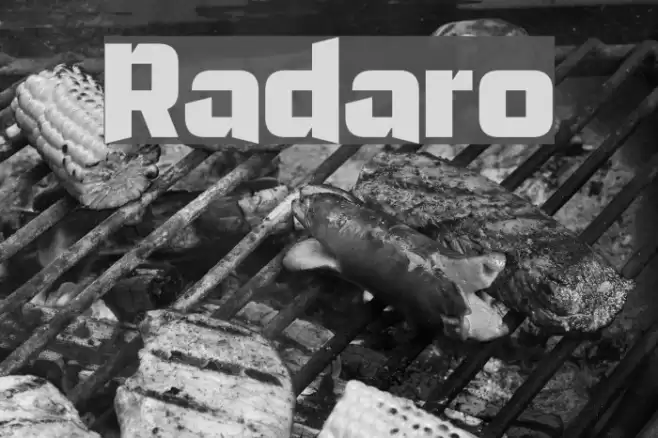 Radaro Font examples