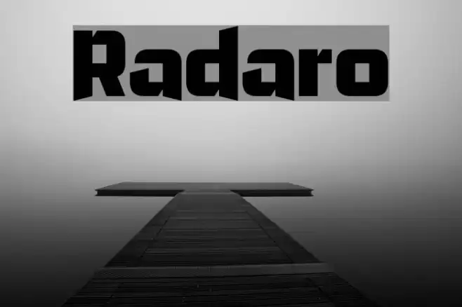 Radaro Font examples