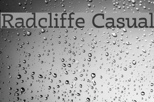 Radcliffe Casual Font examples
