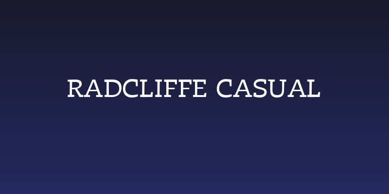 Radcliffe Casual Social Header