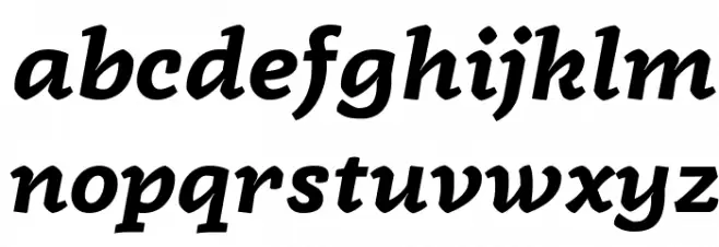 Radcliffe Display Bold Italic फ़ॉन्ट लोअरकेस