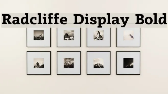 Radcliffe Display Bold Example 2