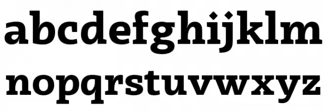 Radcliffe Display Bold Font LOWERCASE