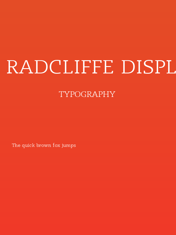 Radcliffe Display Book Poster