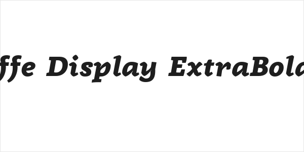 Radcliffe Display ExtraBold Italic Logo