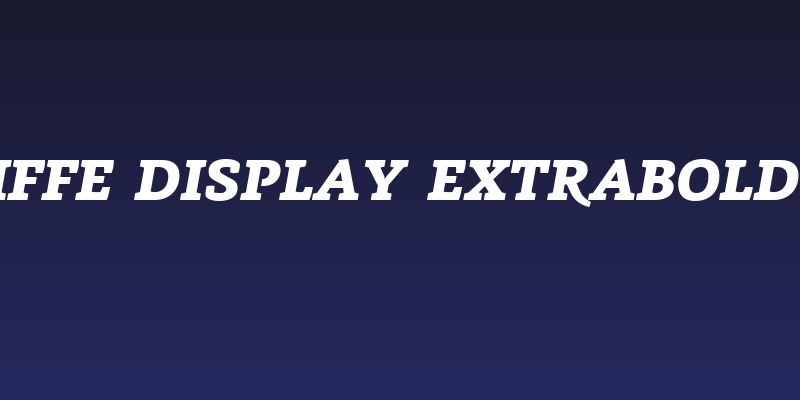 Radcliffe Display ExtraBold Italic Social Header