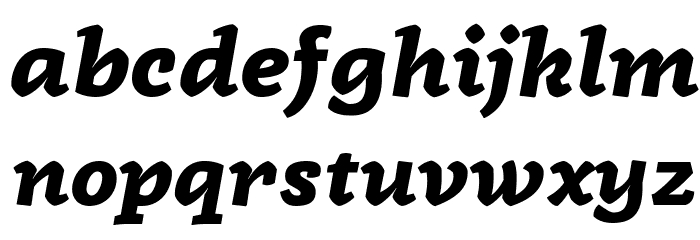 Radcliffe Display ExtraBold Italic Font LOWERCASE
