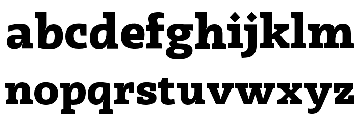 Radcliffe Display ExtraBold Font LOWERCASE