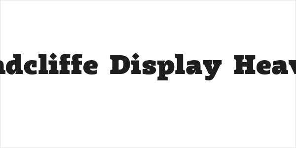 Radcliffe Display Heavy Logo