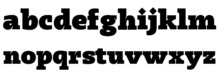 Radcliffe Display Heavy Font LOWERCASE