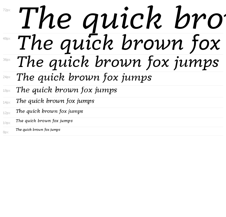 Radcliffe Display Italic Waterfall