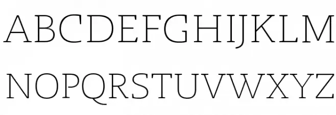 Radcliffe Display Light Schriftart Groß