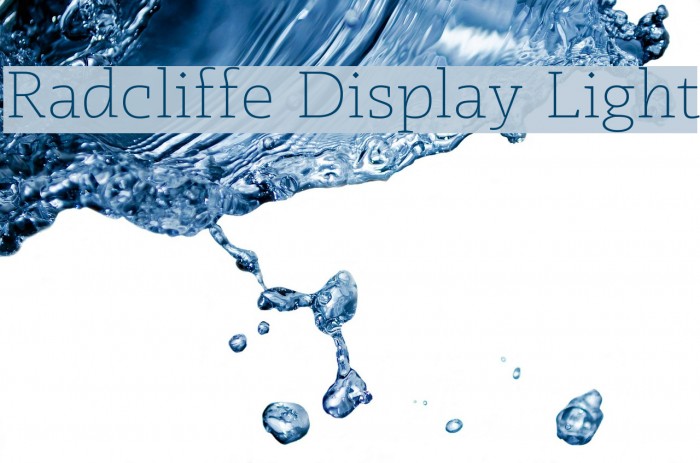 Radcliffe Display Light Font examples