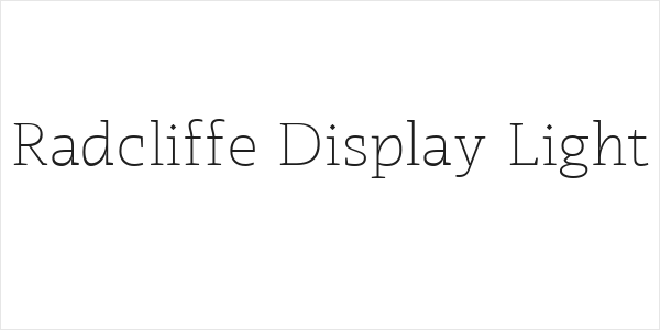 Radcliffe Display Light Logo
