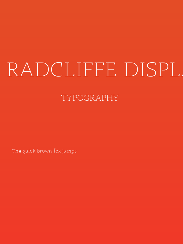 Radcliffe Display Light Poster