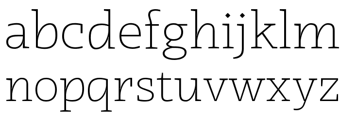 Radcliffe Display Light Font LOWERCASE