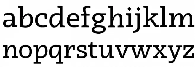 Radcliffe Display Regular フォント 小文字