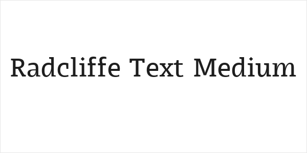 Radcliffe Text Medium Logo