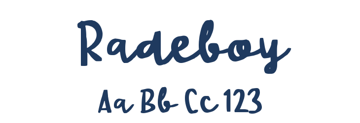 Radeboy Font Preview