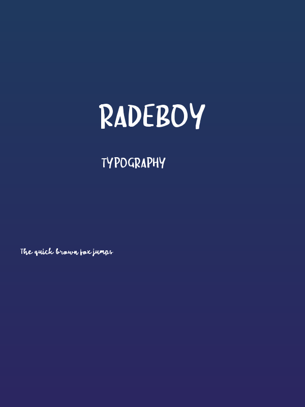 Radeboy Poster