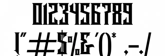 Rademos Regular Font OTHER CHARS